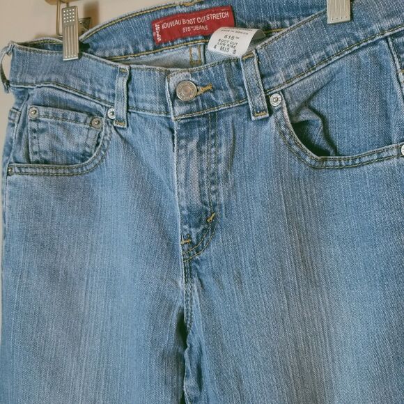 Levi's 515 Jeans Women’s 28x29 Nouveau Bootcut Mid Rise Medium Wash - Picture 4 of 12